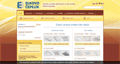 Desktop Screenshot of elkovo-cepelik.cz